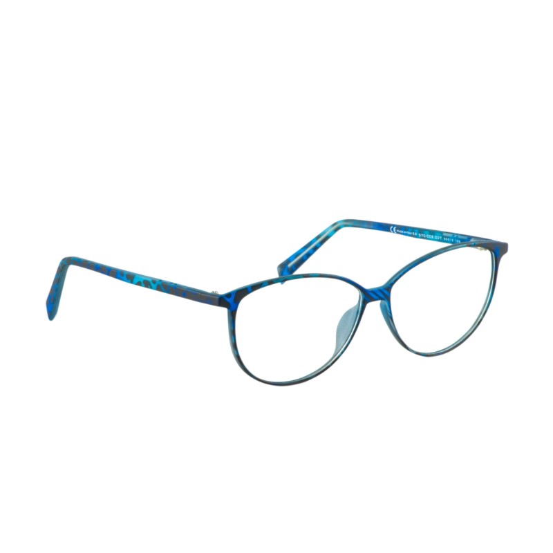 Italia Independent Eyeglasses I-PLASTIK - 5570.ZEB.027 Bleu Multicolore