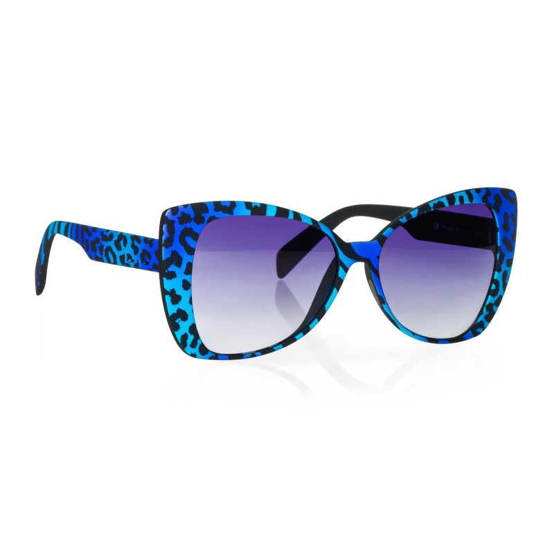 Italia Independent Sunglasses I-PLASTIK - 0904.ZEB.022 Bleu Multicolore
