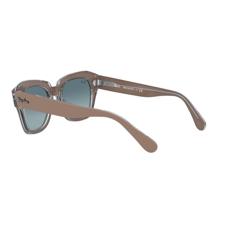 Ray-Ban RB 2186 State Street 12973M Beige Sur Transparent