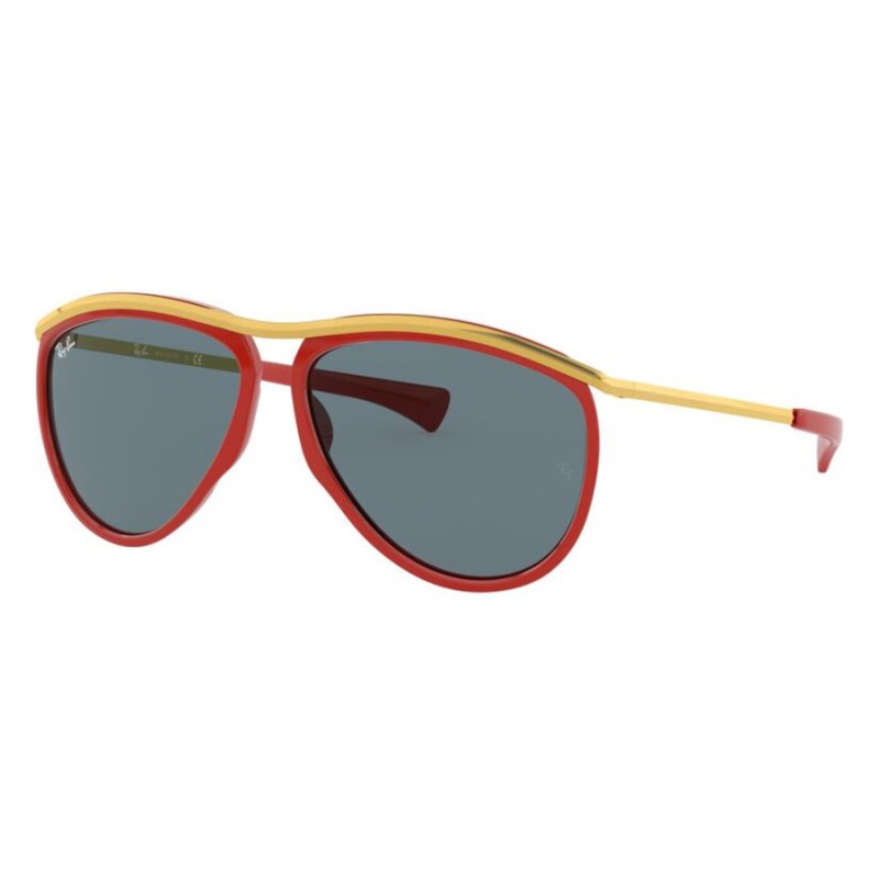 Ray-Ban RB 2219 Olympian Aviator 1243R5 Or Rouge
