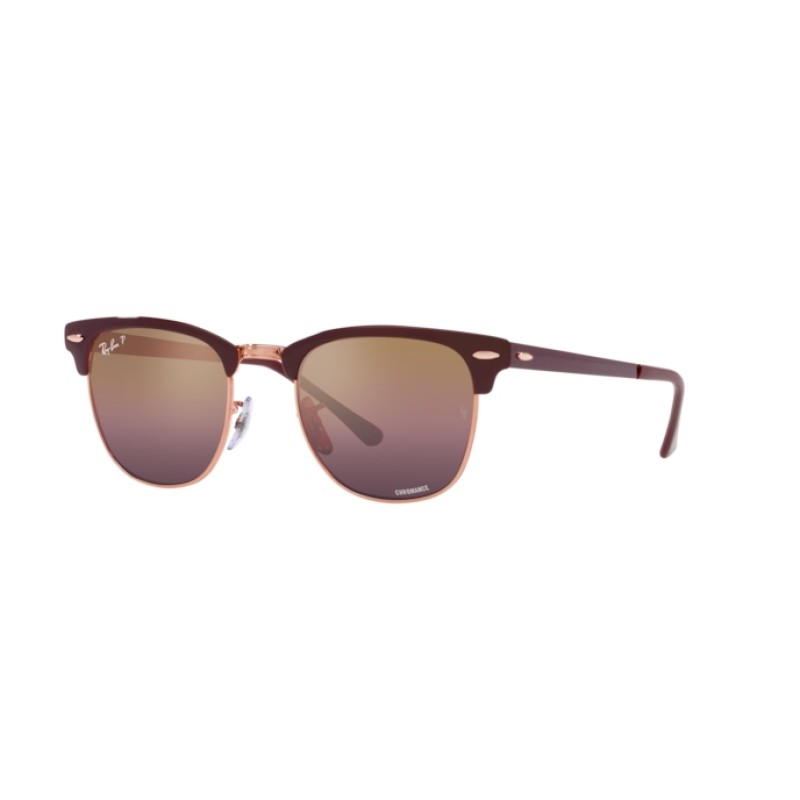 Ray-Ban RB 3716 Clubmaster Metal 9253G9 Bordeaux Sur Or Rose