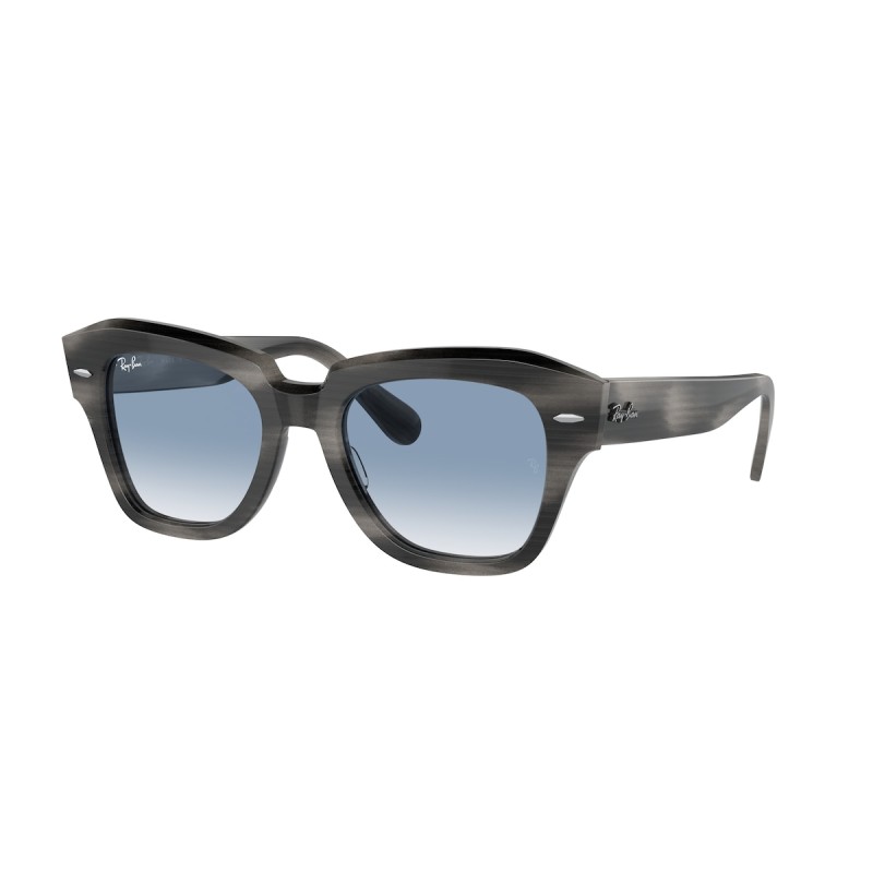 Ray-Ban RB 2186 State Street 14043F Striped Grey