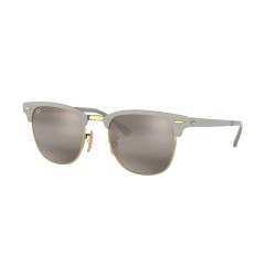 Ray-Ban RB 3716 Clubmaster Metal 9158AH Or Sur Le Dessus Matte Gre