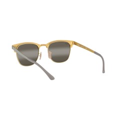 Ray-Ban RB 3716 Clubmaster Metal 9158AH Or Sur Le Dessus Matte Gre