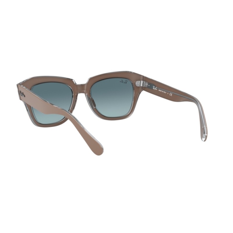 Ray-Ban RB 2186 State Street 12973M Beige Sur Transparent