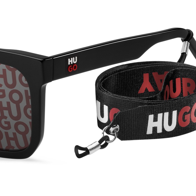 Hugo Boss HG 1218/S - UYY 0L Motif Noir Rouge