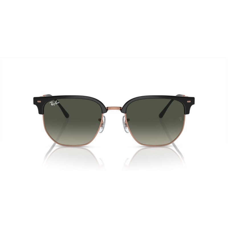 Ray-Ban RB 4416 New Clubmaster 672071 Gris Foncé Sur Or Rose