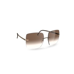 Silhouette 8191 Rimless Shades Cadaques 7530 Or