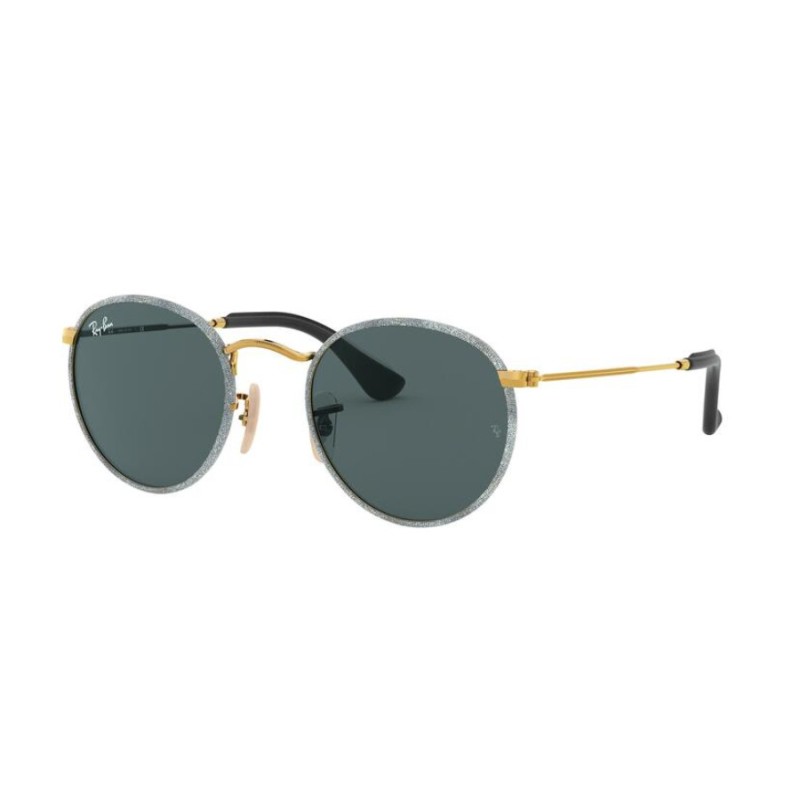 Ray-Ban RB 3475Q Round Craft 9193R5 Jeans D'or / Bleu