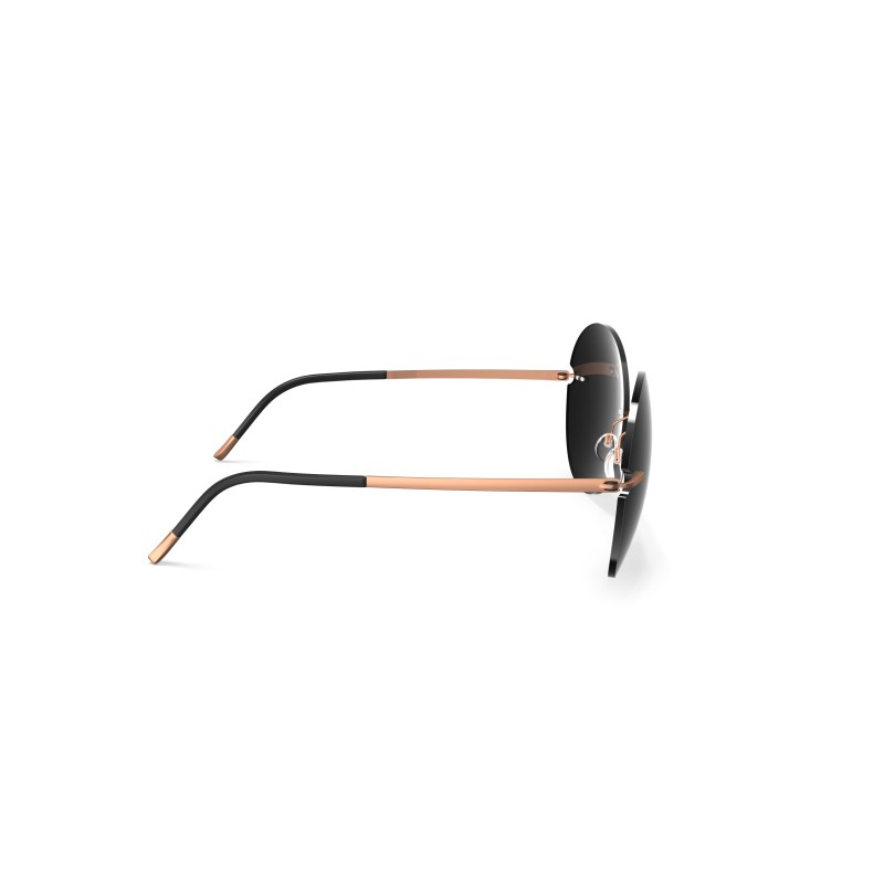 Silhouette 8190 Rimless Shades Calella 3530 Or Rose