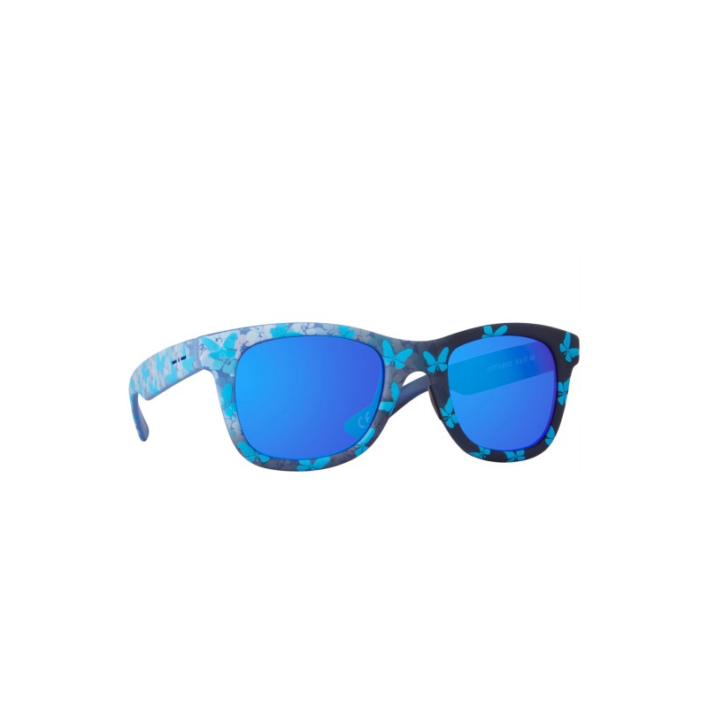 Italia Independent Sunglasses I-PLASTIK - 0090T.FLW.022 Bleu Multicolore