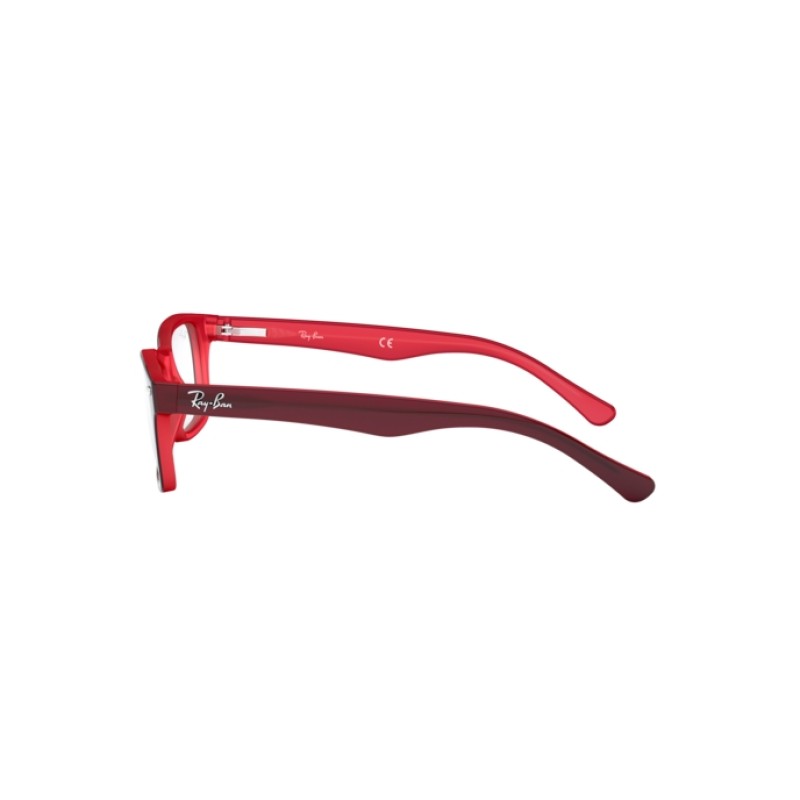 Ray-Ban Junior RY 1531 - 3592 Haut Rouge Sur Rouge Opalin