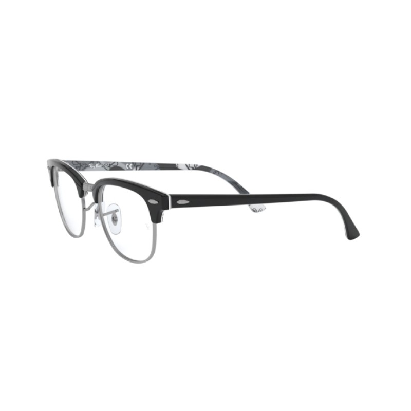 Ray-Ban RX 5154 Clubmaster 5649 Camouflage Noir Sur Texture