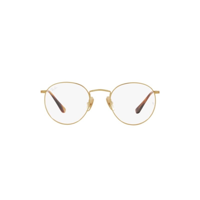 Ray-Ban RX 8247V Round 1226 Or Brossé Demigloss