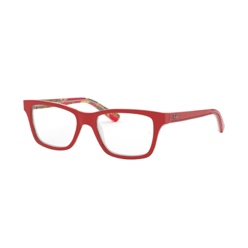 Ray-Ban Junior RY 1536 - 3804 Rouge Sur Texture Rouge Brun