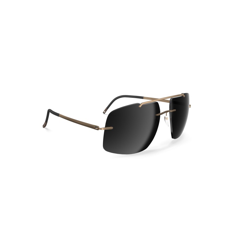 Silhouette 8739 Rimless Shades Bogatell 7630 Or