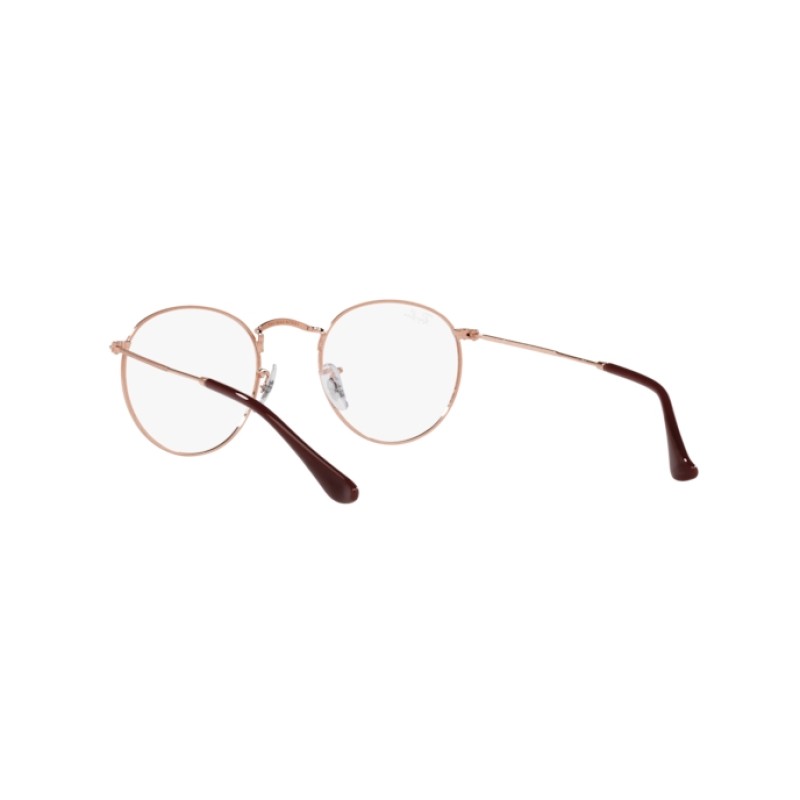 Ray-Ban RX 3447V Round Metal 3094 Or Rose
