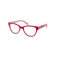 Polo PP 8539 - 5882 Haut Rouge Sur Rayures Blanc / Rouge
