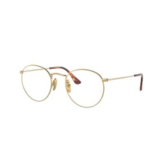 Ray-Ban RX 8247V Round 1226 Or Brossé Demigloss